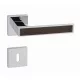 Linea Cali Zen Wengé set de mânere rozetă pătrată crom strălucitor 1158 RB 019 CR