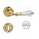 Linea Cali Veronica gilded round rosette handle set 900 RB 103 OZ