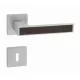 Linea Cali Zen Wengé set de mânere rozetă pătrată crom mat 1158 RB 019 CS