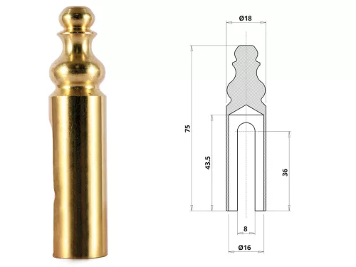 Otlav strap cover 3D 16 copper decorative lacquered