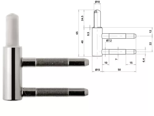 Geantă Otlav cu curea din 2 piese 101 BOYS nichel 50mm
