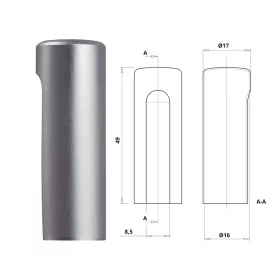 Otlav strap cover 3D 16 Alu (F1) ALU