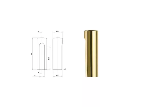 Otlav strap cover 3D 14 Gold ALU