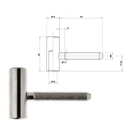 Otlav pánt 2 részes  táskás 100 LÁNY nikkel