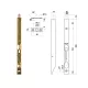Otlav Slide Lock Security 200mm Brass