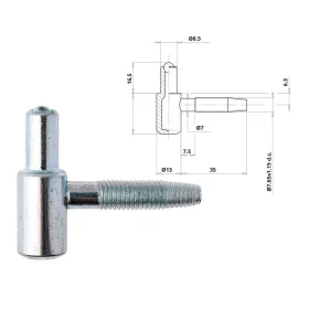 Otlav strap 2-piece Ball 13/44 BOY Silver (1x690pcs)