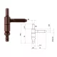 Otlav hinge 2-part decorative 9mm BOY bronze