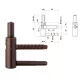 Otlav hinge 3D 14mm BOY bronze (pin length 38mm)