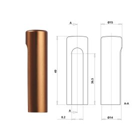 Otlav pánttakaró 3D 14 Bronz ALU(F4)