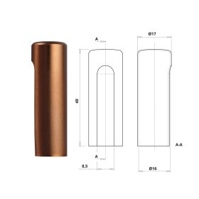Otlav pánttakaró 3D 16 Bronz (F4)ALU