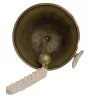 Falikonzollal ellátott jelző csengő sárgaréz 15 cm