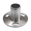 Tartóvas ? 424x20mm csőhöz lemez ? 100 mm csiszolt nemesacél V2A