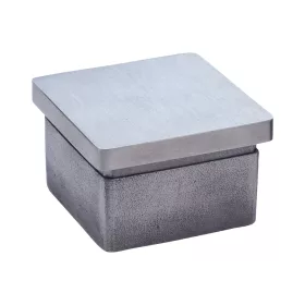Végdarab szögletes 30 x 30 mm csiszolt nemesacél V2A