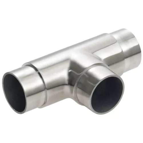 T-összekötő ? 424 x 20 mm csőhöz csiszolt nemesacél V2A