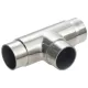 T-összekötő ? 424 x 20 mm csőhöz csiszolt nemesacél V2A