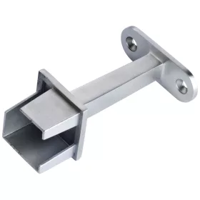   Korláttartó 40 x 40 x 20 mm szögl. csőhöz csiszolt nemesacél V2A