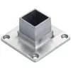 CROSO karima 40 x 40 mm-es négyszög. csőhöz nemesacél V4A felületre szerelve