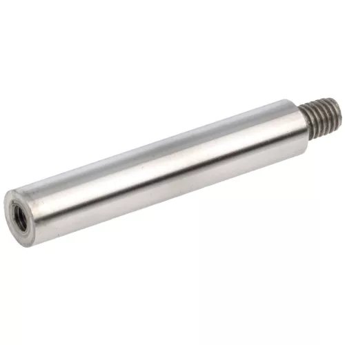 Összekötő elem menetes furattal ? 12 mm hossz 110 mm csiszolt nemesacél V2A
