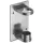Fali rögzítő ? 424 mm csőhöz lapméret 160 x 90 x 6 mm csiszolt nemesacél V2A