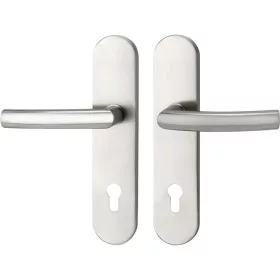   Marchesi hosszúpajzsos Biztonsági kilincsgarnitúra RIGA PZ 88 cilinder védő nélkül nemesacél RC2