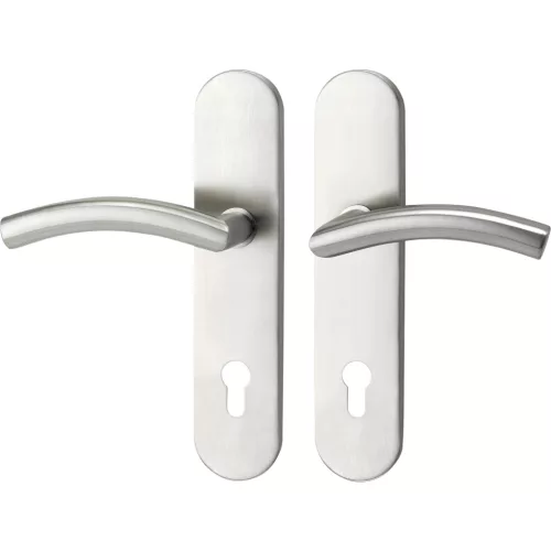 Marchesi pajzsos Biztonsági kilincsgarnitúra NEW YORK PZ 88 cilinder védő nélkül nemesacél RC2