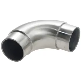   CROSO kerek hornyolt cső 90° ? 337 x 20 mm csőhöz csiszolt nemesacél V2A