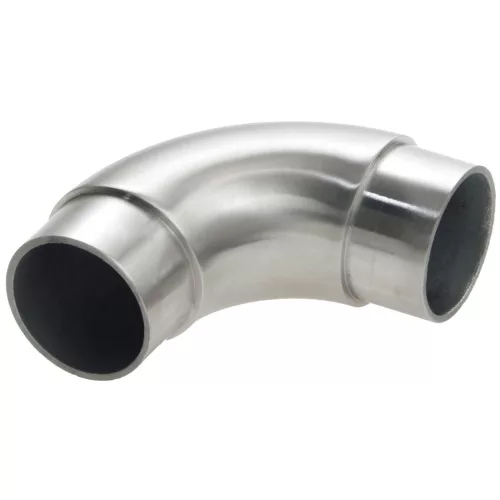 CROSO kerek hornyolt cső 90° ? 337 x 20 mm csőhöz csiszolt nemesacél V2A