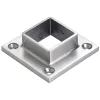 CROSO tartóvas négyszögletes csőhöz 60 x 60 mm nemesacél V4A