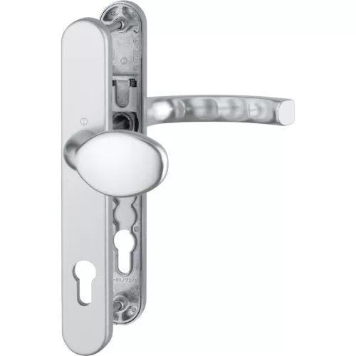 HOPPE LIEGE biztonsági gomb/kilincs garnitúra PZ92 67-72 mm ezüst