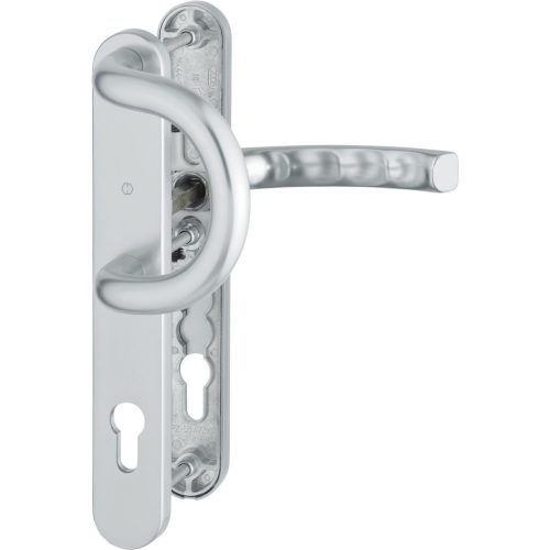 HOPPE LIEGE biztonsági gomb/kilincs garnitúra PZ92 67-72 mm ezüst