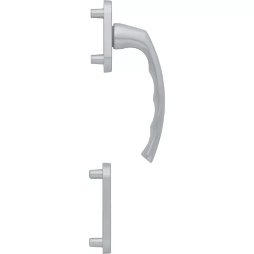 HOPPE LIEGE külső erkélyajtó-félgarnitúra  ezüst eloxált