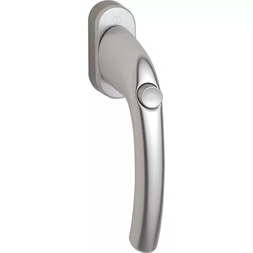 HOPPE TOKYO ablakkilincs 7x32 mm nyomógombos 90° stift ezüst eloxált