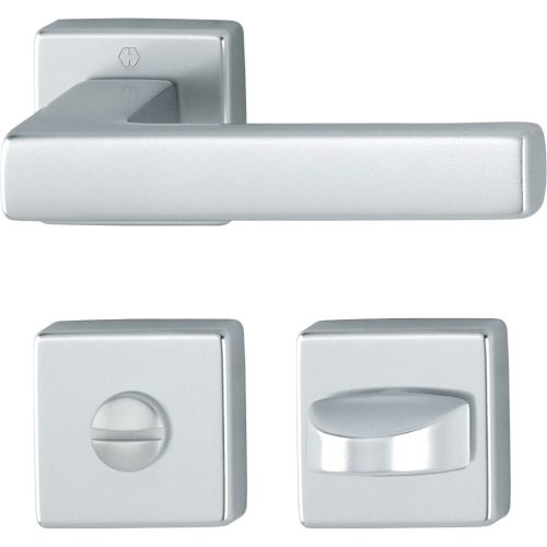 HOPPE AUSTIN rozettás kilincsgarnitúra ezüst eloxált WC