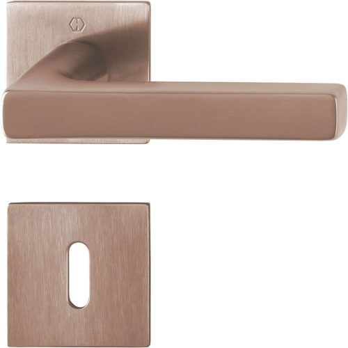 HOPPE DALLAS rozettás kilincsgarnitúra szatén vörösréz BB