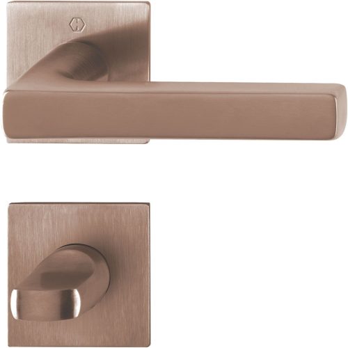 HOPPE DALLAS rozettás kilincsgarnitúra szatén vörösréz WC