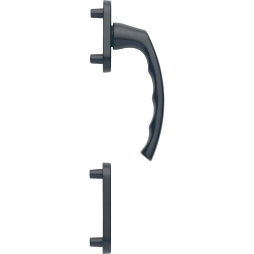 HOPPE LIEGE külső erkélyajtó-félgarnitúra  fekete