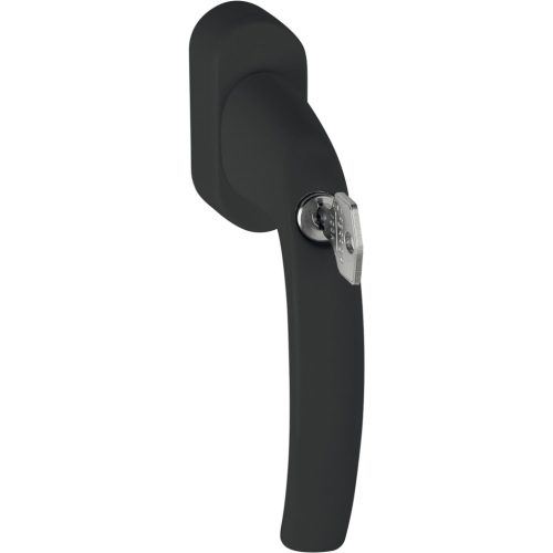 HOPPE ATLANTA ablakkilincs Secustik zárható matt fekete