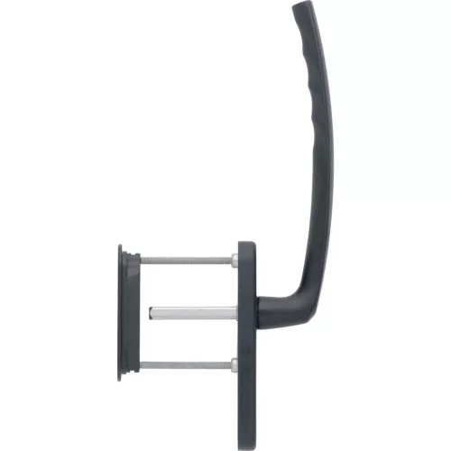 HOPPE ATLANTA emelő-toló garnitúra kagylófogantyúval UG 253 mm fekete matt