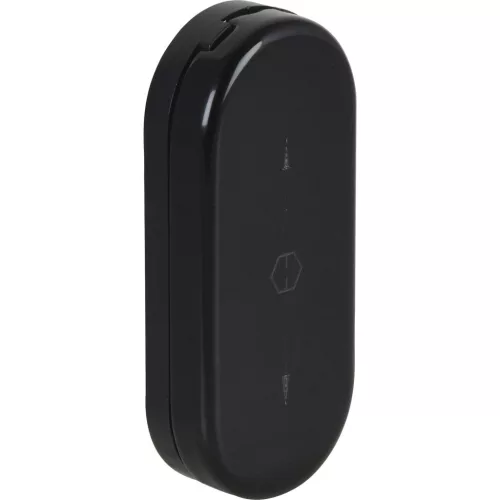 HOPPE ablakkezelő nyílással takarórozetta, alumínium fekete matt