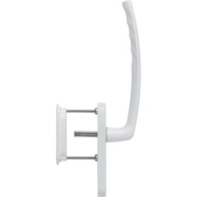   HOPPE ATLANTA emelő-toló garnitúra kagylófogantyúval lyu.nélkül 253 mm fehér