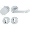HOPPE PARIS tűzgátló rozettás gomb/kilincs garnitúra PZ ezüst eloxált