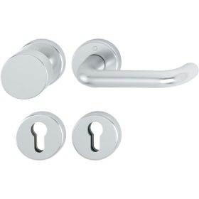   HOPPE PARIS tűzgátló rozettás gomb/kilincs garnitúra PZ ezüst eloxált