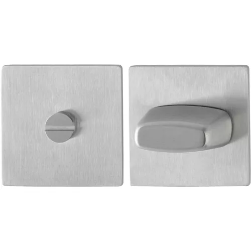 HOPPE lapos rozetta PZ, támaszbütykökkel, szögletes, rozsdamentes matt