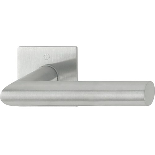 HOPPE AMSTERDAM kilincsgarn.a BB, szögletes, kulcsrozetta nélkül, nemesacél matt