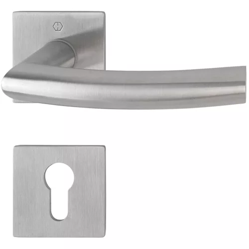 HOPPE TRONDHEIM rozettás kilincsgarnitúra 35-45 mm nemesacél PZ