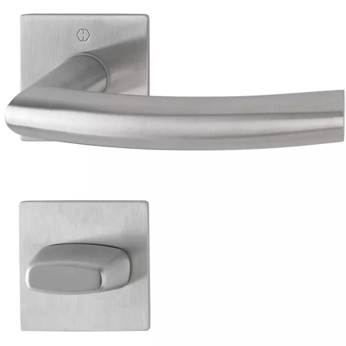 HOPPE TRONDHEIM rozettás kilincsgarnitúra 35-45 mm nemesacél WC