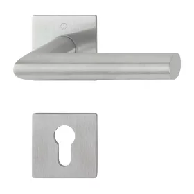   Amsterdam rozettás PZ kilincsgarnitúra, ajtóvastagság 35-45 mm, nemesacél