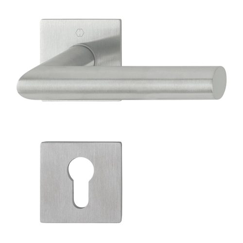 Amsterdam rozettás PZ kilincsgarnitúra, ajtóvastagság 35-45 mm, nemesacél