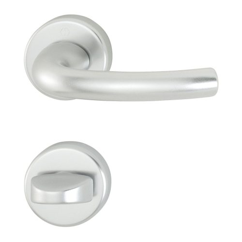 HOPPE TOKYO rozettás kilincsgarnitúra F1 ezüst eloxált WC