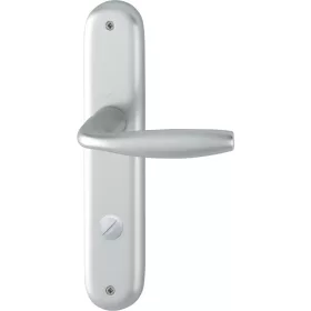   HOPPE NEW YORK Hosszúpajzsos Kilincsgarnitúra WC  ezüst eloxált